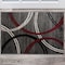 World Rug Gallery Modern Wavy Circles Design 2' x 3' Red 377RED2X3 - alternate 1